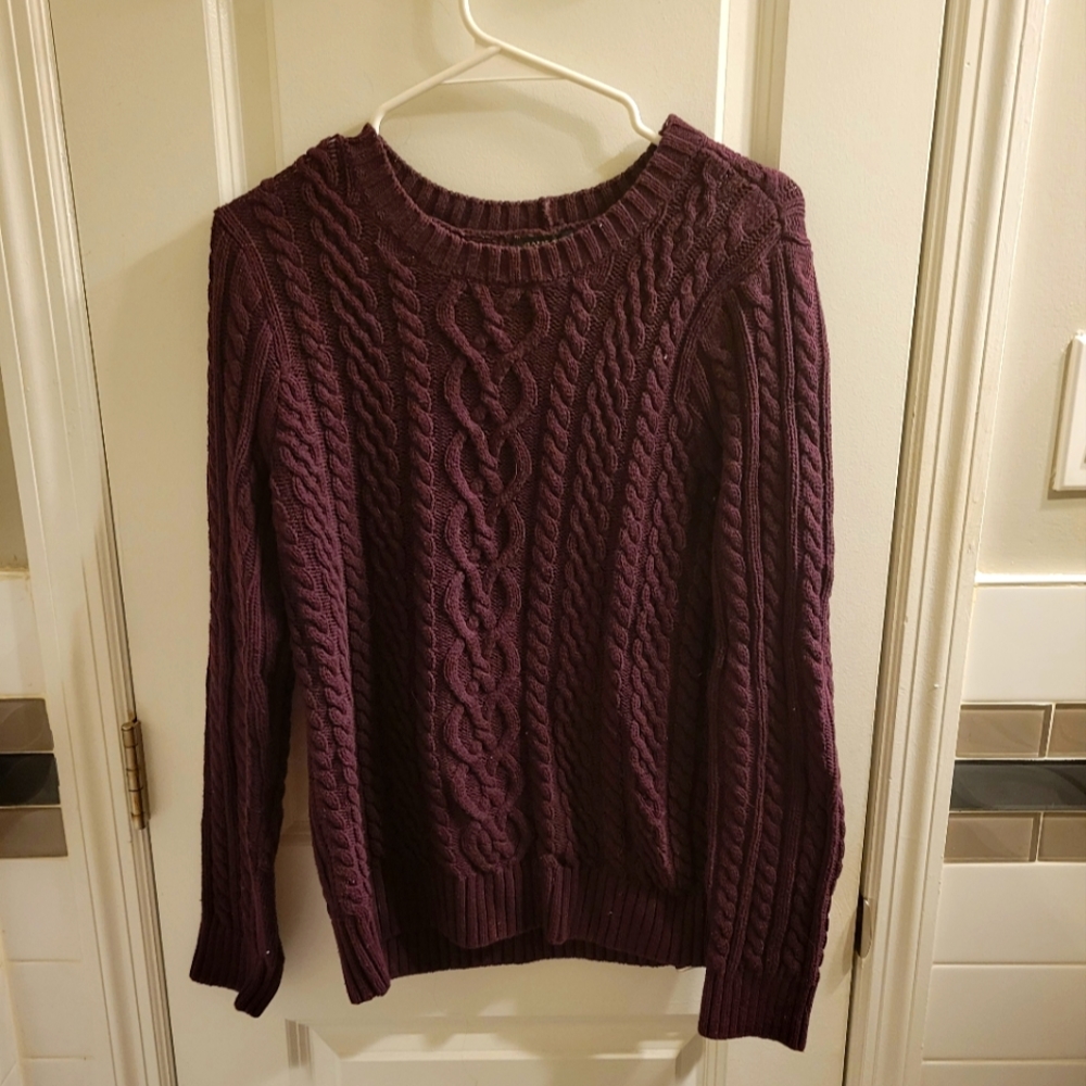 Cable knit sweater